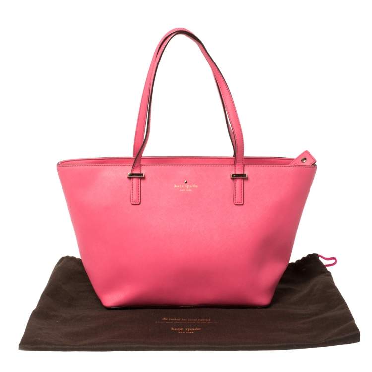Pre Owned Kate Spade Pink Leather Cedar Street Harmony Tote
