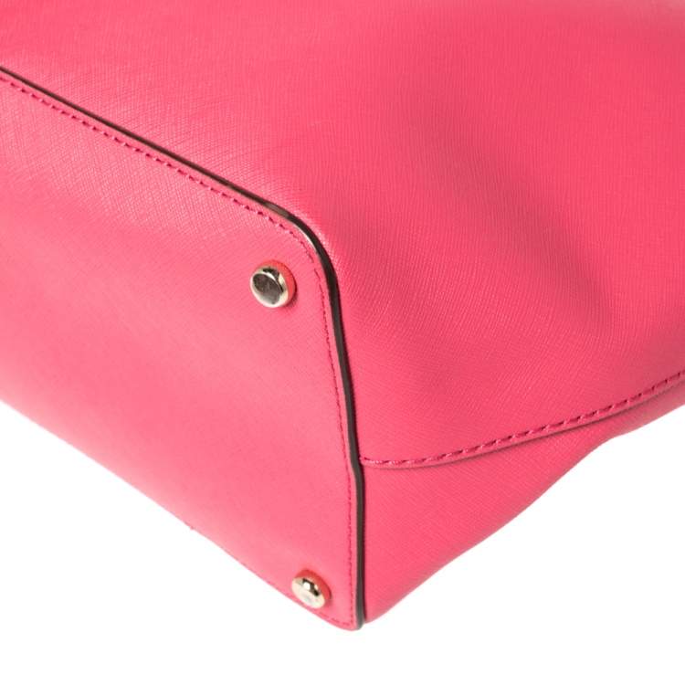 Pre Owned Kate Spade Pink Leather Cedar Street Harmony Tote