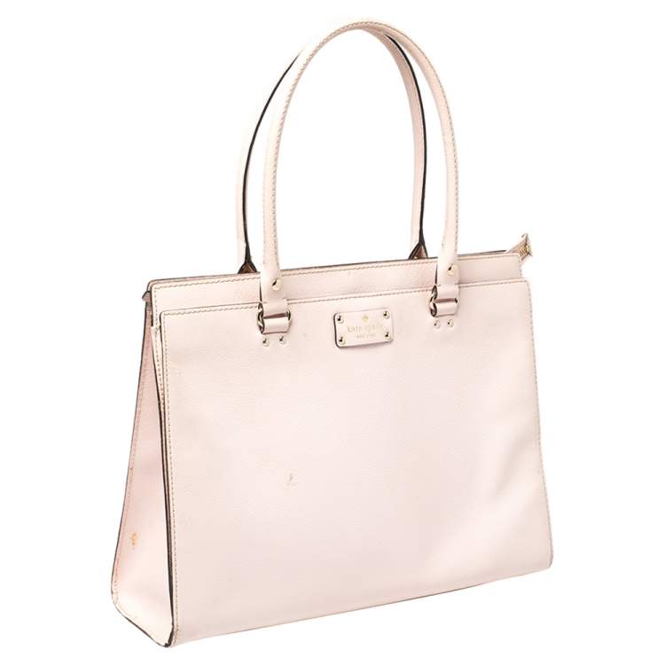 Pre Owned Kate Spade Blush Pink Leather Satchel