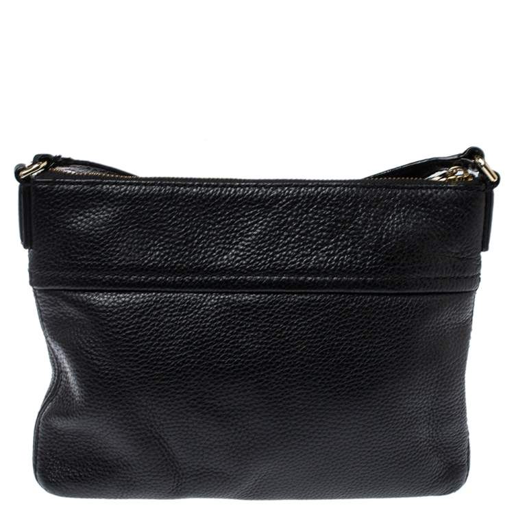 Pre Owned Kate Spade Black Leather Jackson Street Gabriele Crossbody Bag
