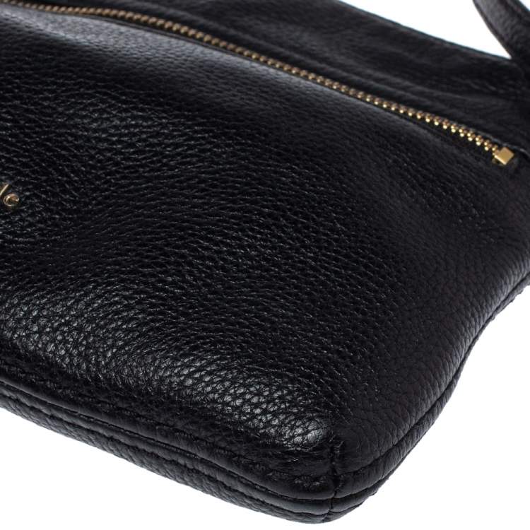 Pre Owned Kate Spade Black Leather Jackson Street Gabriele Crossbody Bag