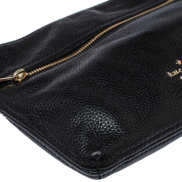 Pre Owned Kate Spade Black Leather Jackson Street Gabriele Crossbody Bag
