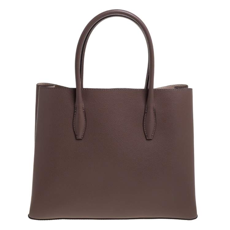 Pre Owned Kate Spade Brown Leather Medium Eva Tote 