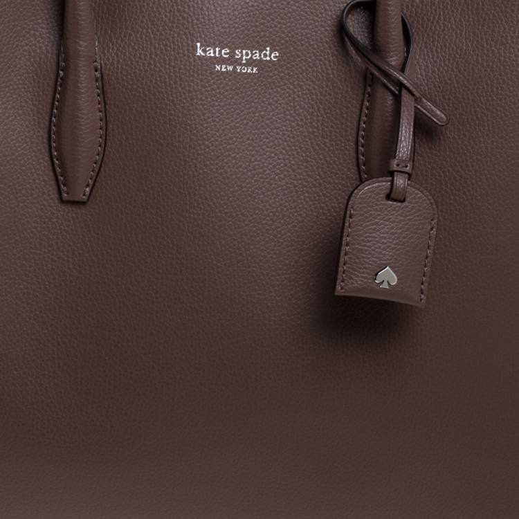 Pre Owned Kate Spade Brown Leather Medium Eva Tote 