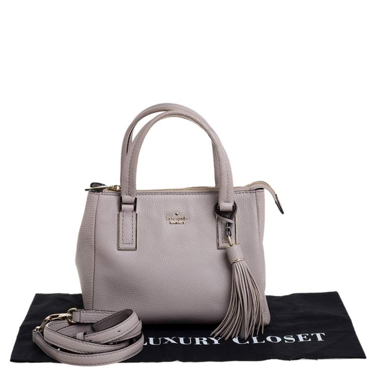 Pre Owned Kate Spade Old Rose Pink Leather Tassel Tote 
