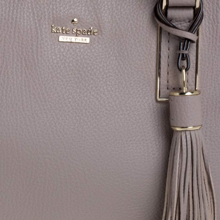 Pre Owned Kate Spade Old Rose Pink Leather Tassel Tote 