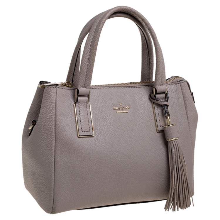 Pre Owned Kate Spade Old Rose Pink Leather Tassel Tote 