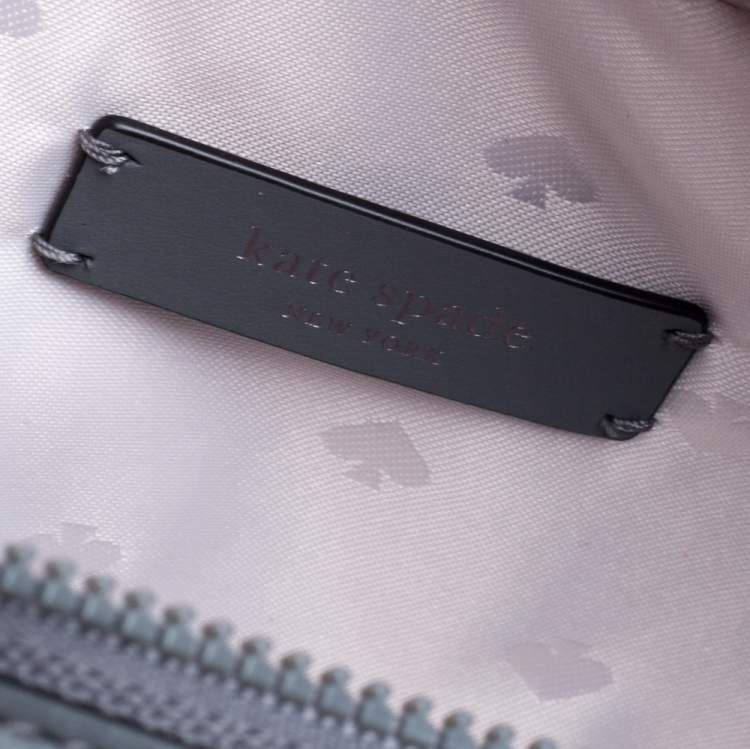 مملوكة مسبقًا Kate Spade Anthracite Satin and Leather Ellie Double Zip Camera Bag