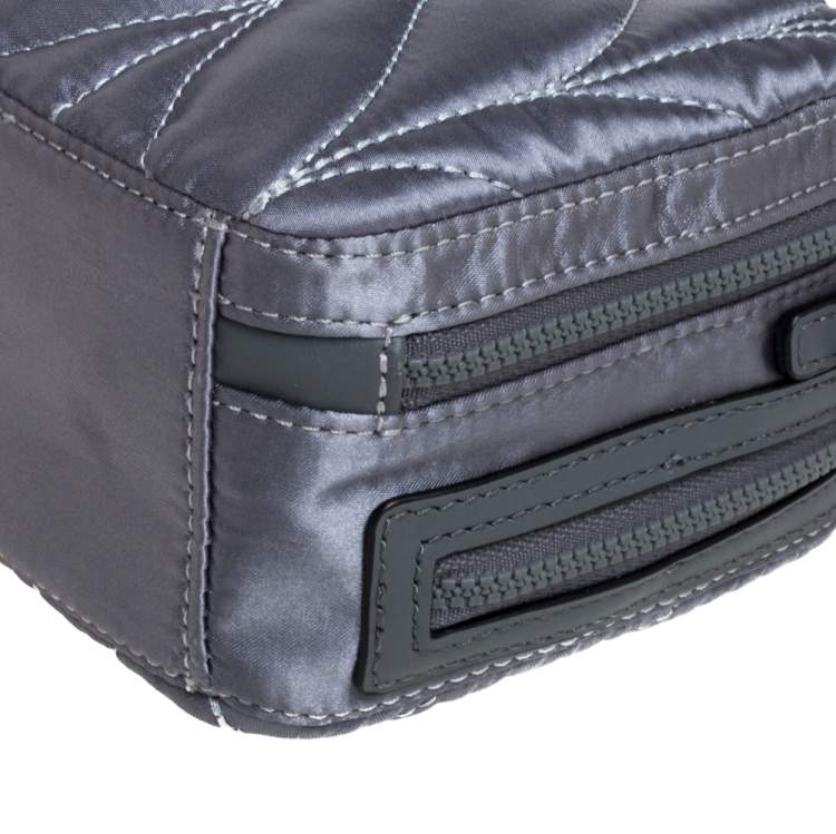 مملوكة مسبقًا Kate Spade Anthracite Satin and Leather Ellie Double Zip Camera Bag