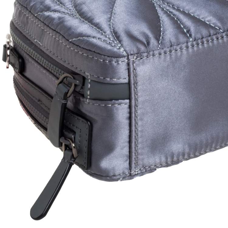 مملوكة مسبقًا Kate Spade Anthracite Satin and Leather Ellie Double Zip Camera Bag