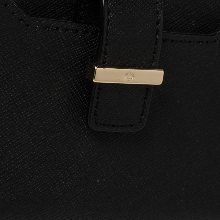 Pre Owned Kate Spade Black Leather Crossbody iPhone Case 