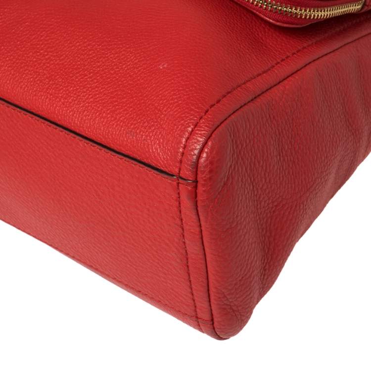 Pre Owned Kate Spade Red Leather Cobble Hill Toddy Shoulder Bag