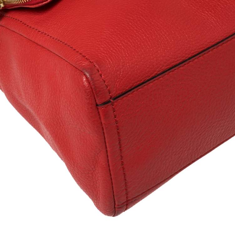 Pre Owned Kate Spade Red Leather Cobble Hill Toddy Shoulder Bag