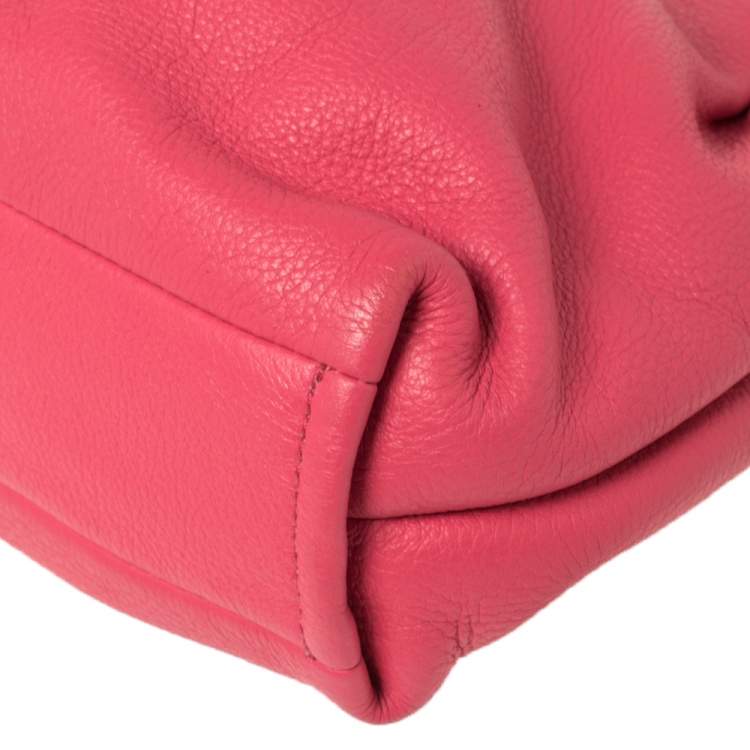 Pre Owned Kate Spade Pink Leather Chain Clutch 