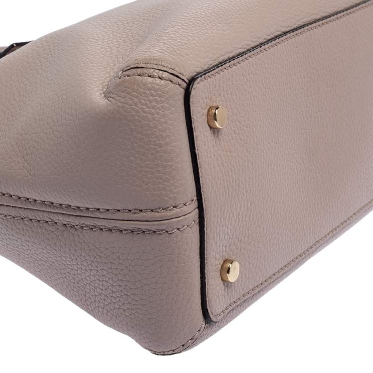Pre Owned Kate Spade Pale Pink Leather Zip Dome Satchel
