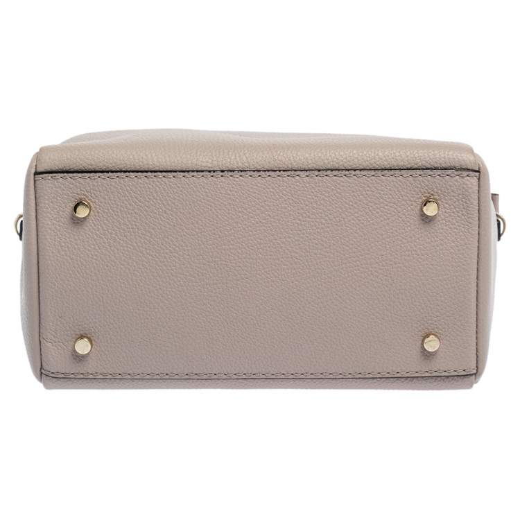 Pre Owned Kate Spade Pale Pink Grained Leather Cameron Tote