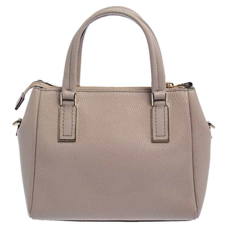 Pre Owned Kate Spade Pale Pink Grained Leather Cameron Tote