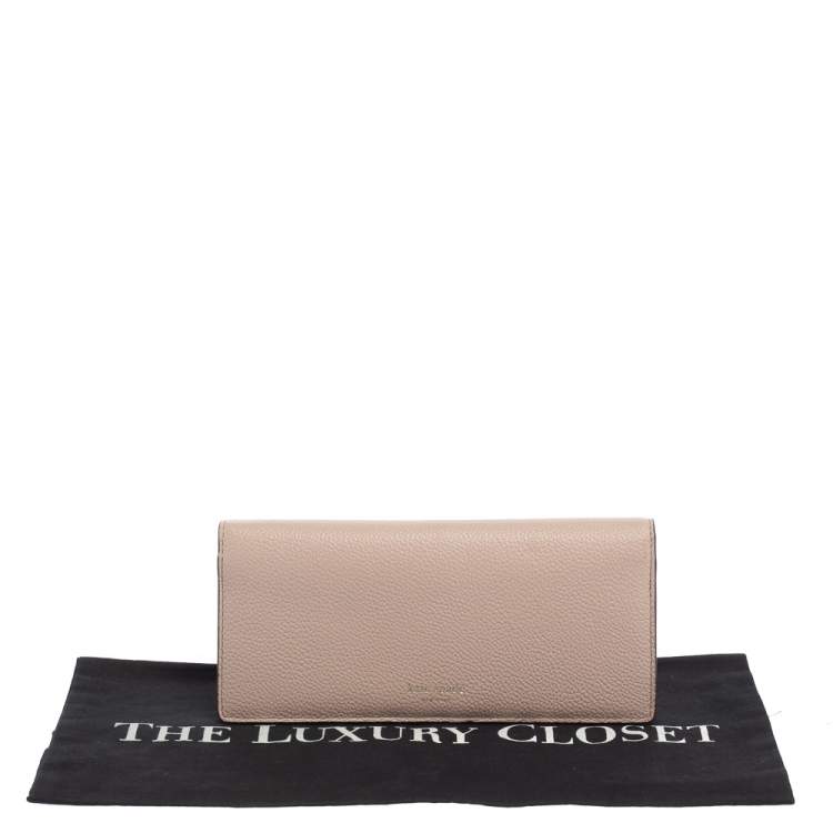 Pre Owned Kate Spade Light Pink Leather Margaux Continental Wallet