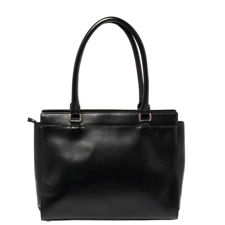Pre Owned Kate Spade Black Leather Montford Tote