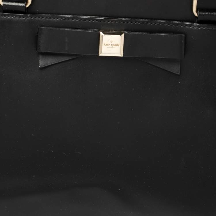 Pre Owned Kate Spade Black Leather Montford Tote
