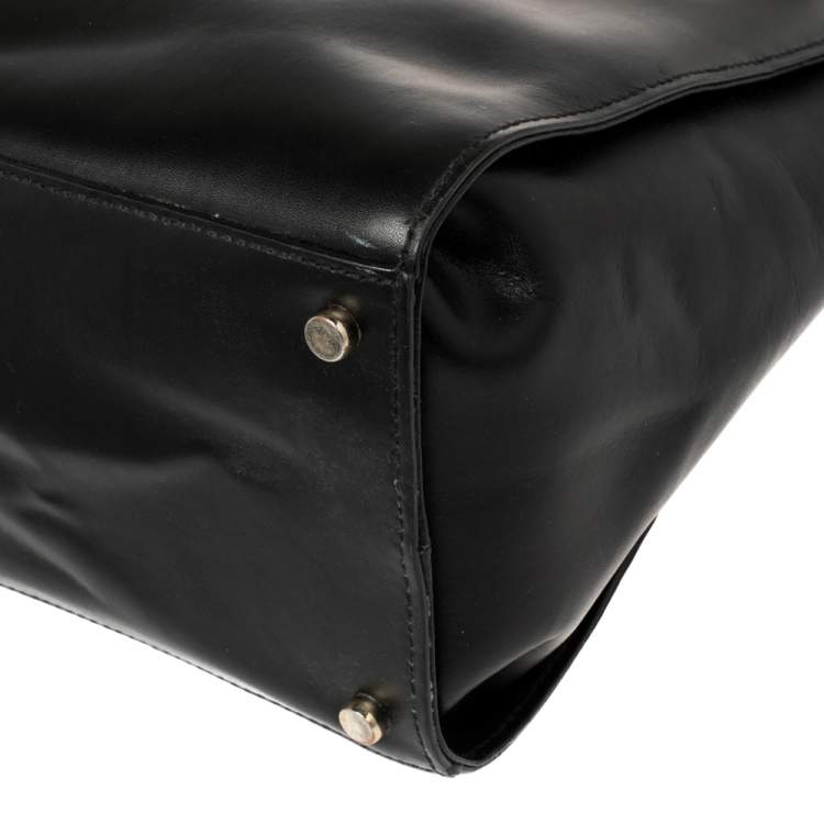 Pre Owned Kate Spade Black Leather Montford Tote