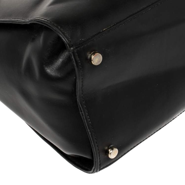 Pre Owned Kate Spade Black Leather Montford Tote
