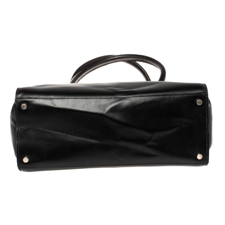 Pre Owned Kate Spade Black Leather Montford Tote