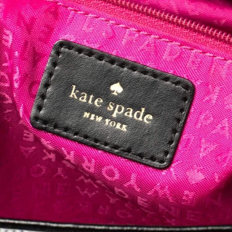 Pre Owned Kate Spade Black Leather Montford Tote