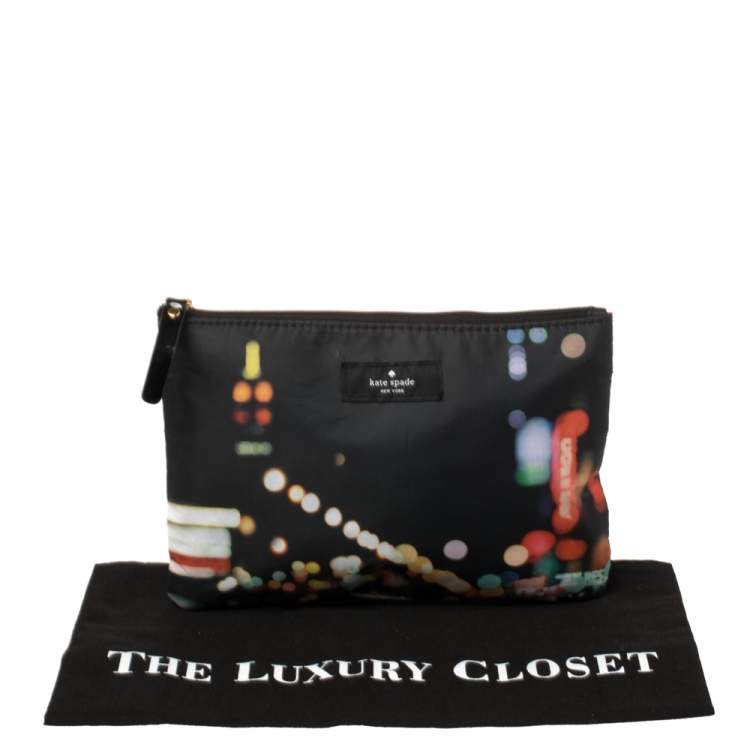 Pre Owned Kate Spade Multicolor Nylon Zipped Pouch