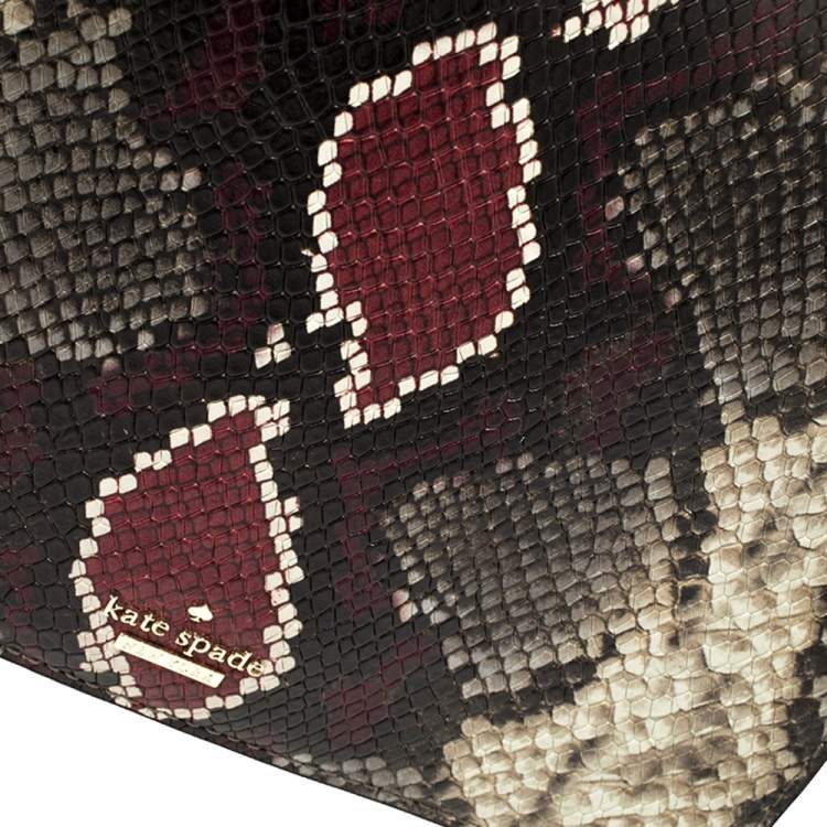 Pre Owned Kate Spade Multicolor Python Spencer Shoulder Bag