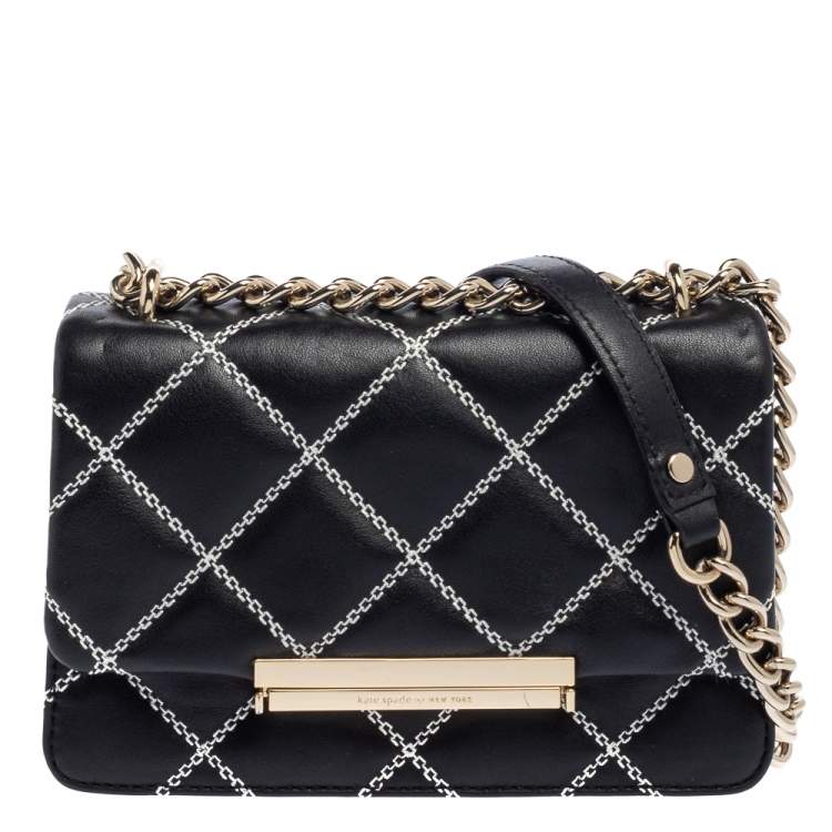 Kate Spade Black Quilted Leather Mini Emerson Place Lawren Crossbody Bag Kate  Spade | TLC
