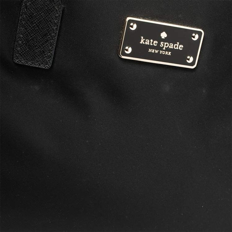 مملوكة مسبقًا Kate Spade Black Nylon And Leather Avenue Tote