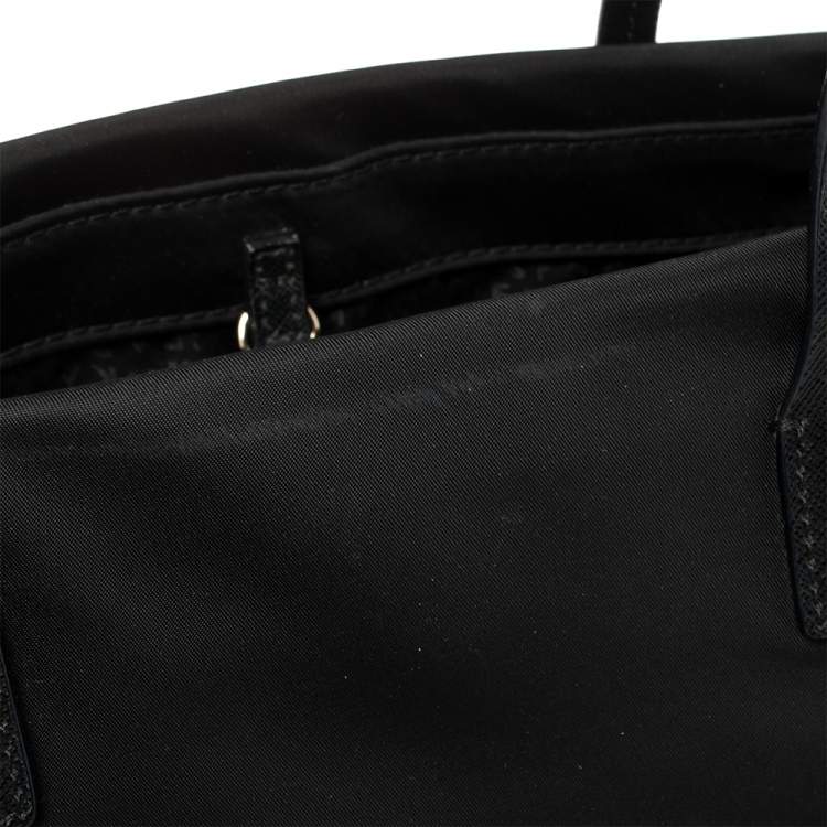 مملوكة مسبقًا Kate Spade Black Nylon And Leather Avenue Tote