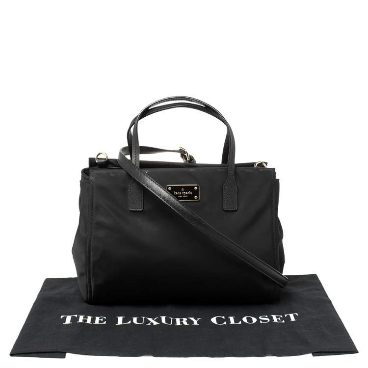 مملوكة مسبقًا Kate Spade Black Nylon And Leather Avenue Tote