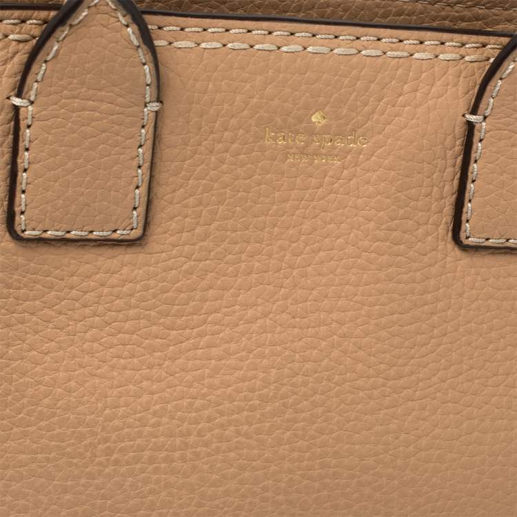 Pre Owned Kate Spade Beige Leather Dunne Lane Tote 