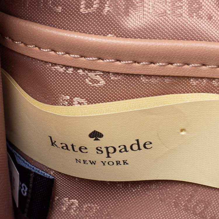 Pre Owned Kate Spade Rose Gold Glitter Burgess Court Shoulder Bag