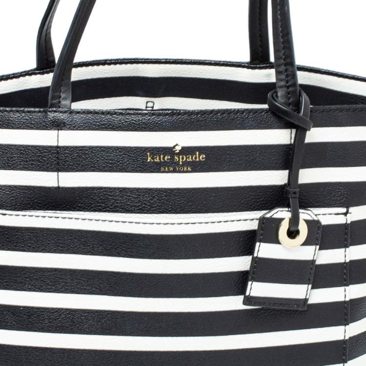 مملوكة مسبقًا Kate Spade Multicolor Lane Dipped Stripe PVC Riley Tote