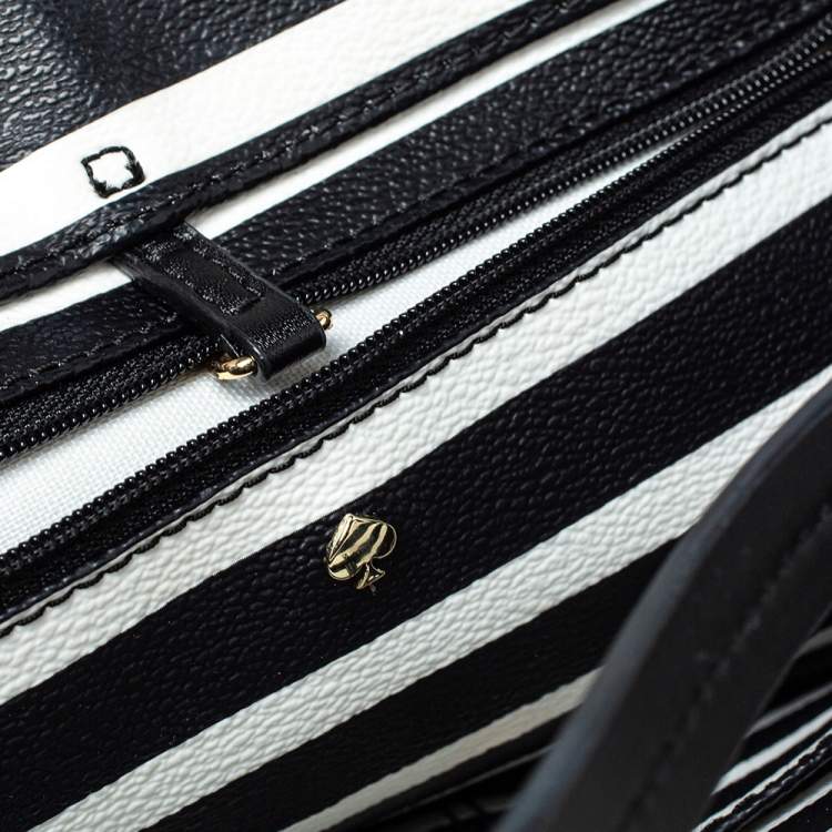 مملوكة مسبقًا Kate Spade Multicolor Lane Dipped Stripe PVC Riley Tote