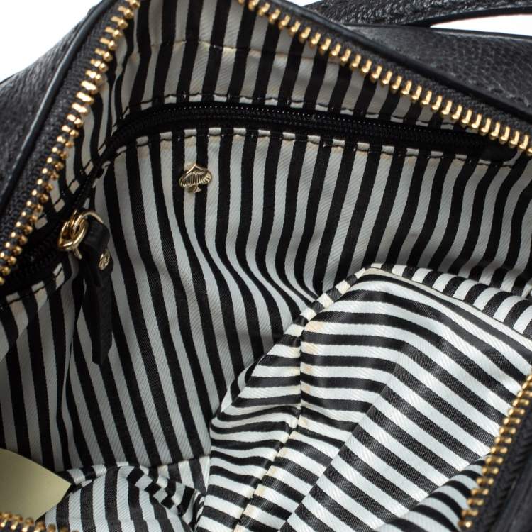 Pre Owned Kate Spade Black Leather Kingston Drive Arla Crossbody Bag
