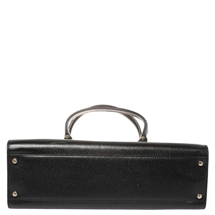 Pre Owned Kate Spade Black Leather Wellesley Kory Work Tote