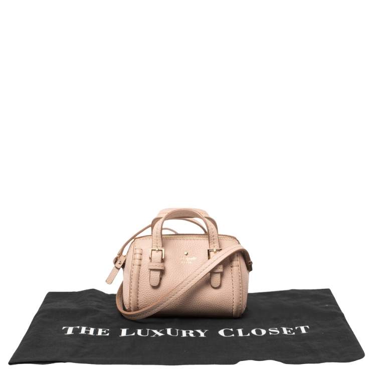 Pre Owned Kate Spade Pink Leather Orchard Street Charlie Crossbody Bag
