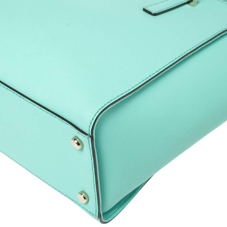Pre Owned Kate Spade Green Leather Small Cedar Street Hayden Satchel