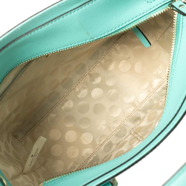 Pre Owned Kate Spade Green Leather Small Cedar Street Hayden Satchel