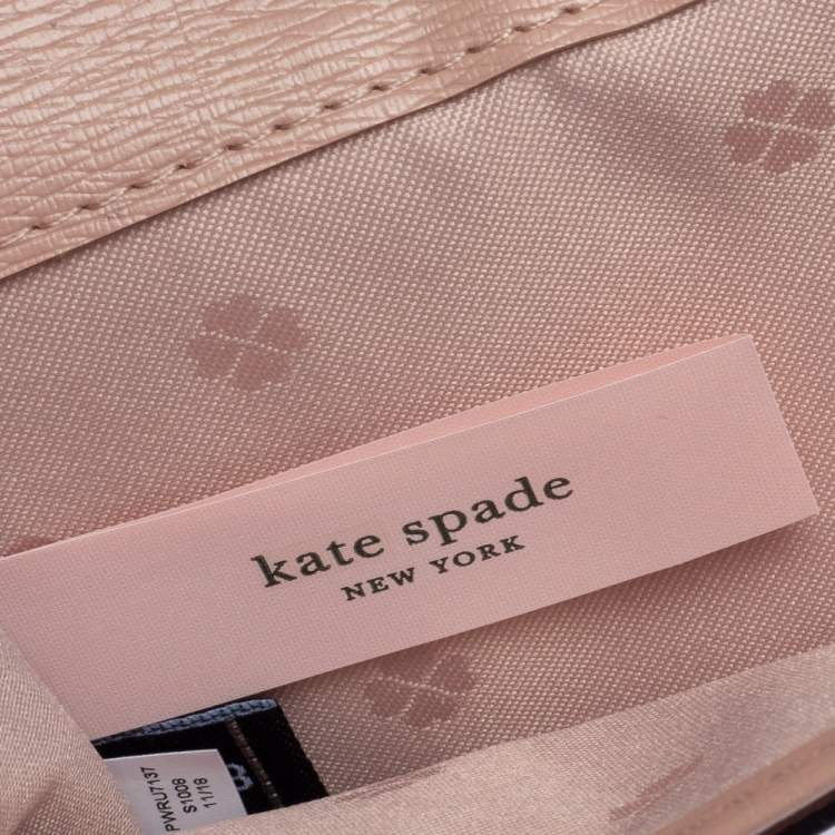 Pre Owned Kate Spade Red Leather Long Bifold Wallet