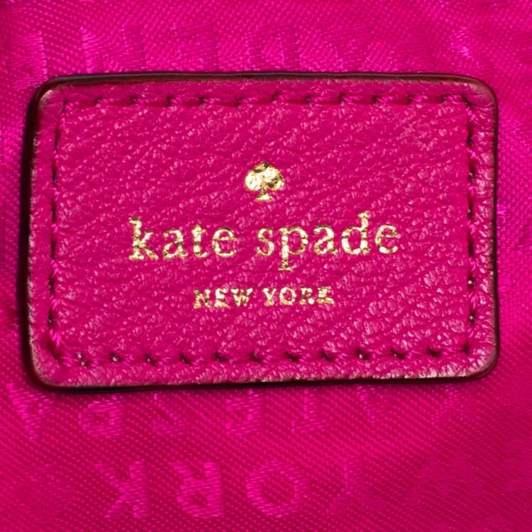 Pre Owned Kate Spade Pink Leather Backpack