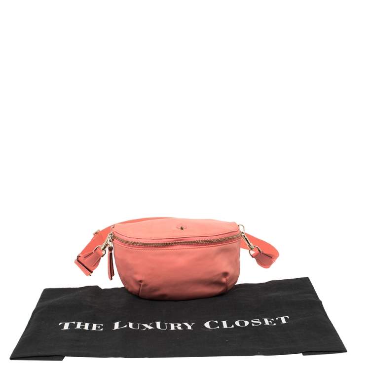 Pre Owned Kate Spade Orange Nylon Taylor Belt Bag