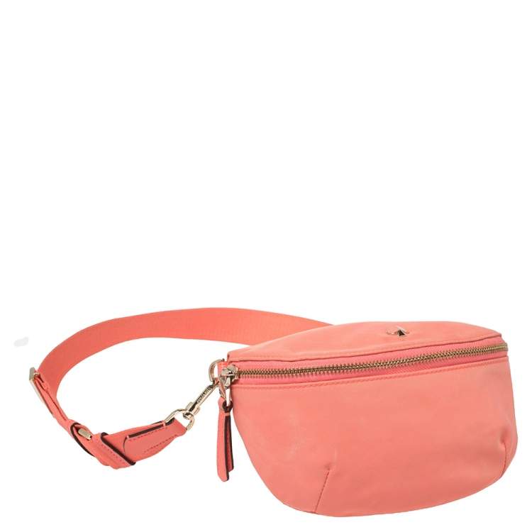 Pre Owned Kate Spade Orange Nylon Taylor Belt Bag