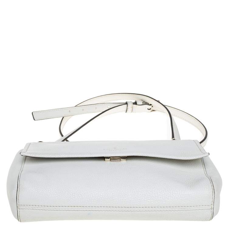 Pre Owned Kate Spade White Leather Laurel Way Greer Shoulder Bag