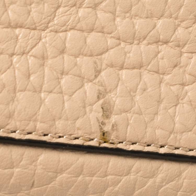Pre Owned Kate Spade Black/Beige Leather Luna Drive Willow Tote