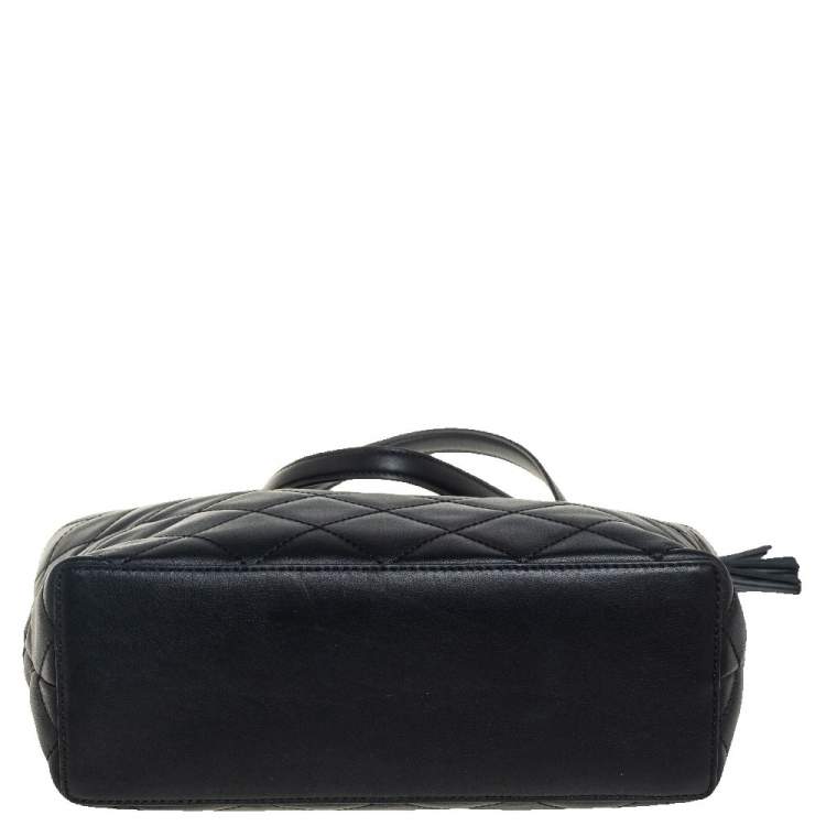 Pre Owned Kate Spade Black Quilted Leather Emerson Place Phoebe Tote